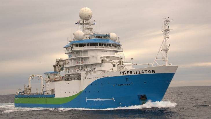 All at sea?: Australia's marine science flagship, RV Investigator. Photo: CSIRO