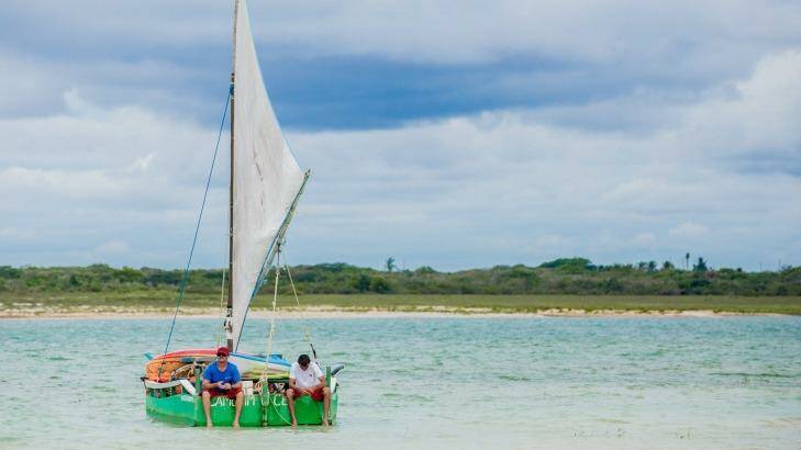 Sailing on Lagoa do Paraiso, Jericoacoara. Photo: Lucy Piper
