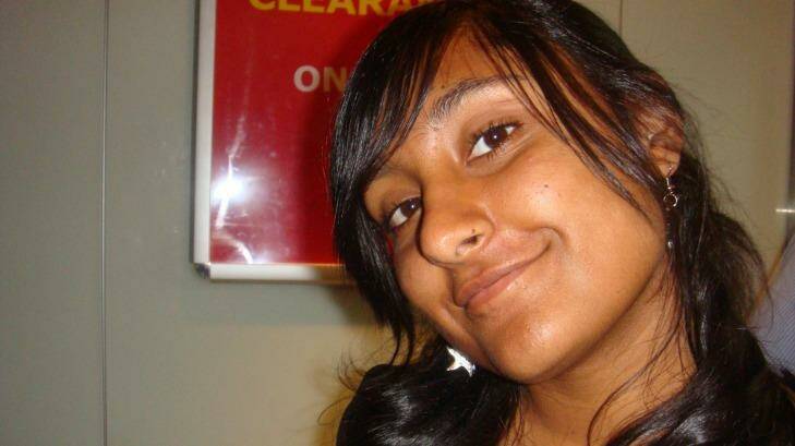 Police are investigating how and why Aashima Goyal, 19, exited a fast-moving car on the Princes Motorway. Photo: aashima.goyal.com.au