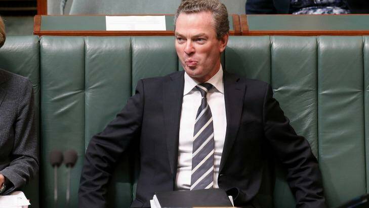 The National Tertiary Education Union has called for the resignation of Education Minister Christopher Pyne. Photo: Alex Ellinghausen
