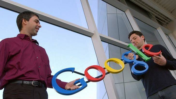 Brilliant but overgrown adolescents? Google co-founders Larry Page and Sergey Brin. Photo: Ben Margot/AP