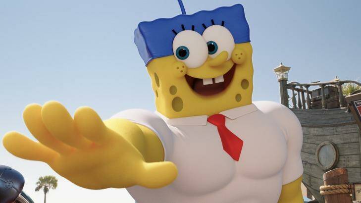 The superhero 3D versions of SpongeBob and his friends were created by Melbourne effects house Iloura.  Photo: Supplied