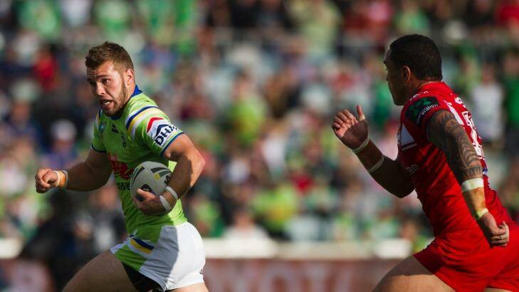 Canberra Raiders playmaker Mitch Cornish is set to leave for more opportunity next season.  Photo: Jay Cronan 