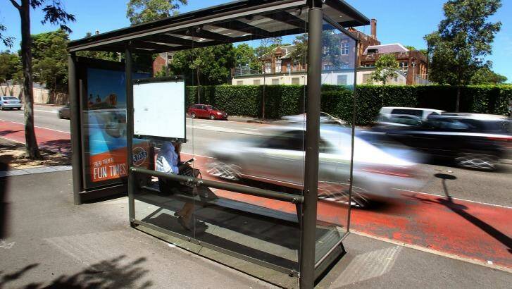 "We've got bus stops on major roads like Parramatta Road, which itself is a heat island, and you see shelters with glass backs," says Dr Brent Jacobs.  Photo: Ben Rushton