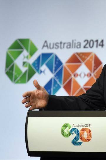 Treasurer Joe Hockey speaks at the conclusion of the G20 meeting of finance ministers in Cairns. Photo: William West/AFP