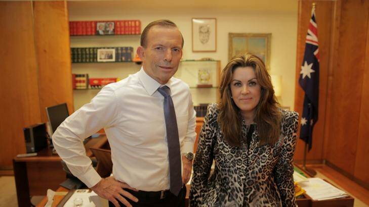 Confronting: Prime Minister Tony Abbott says he wishes women did not wear burqas, while his chief of staff Peta Credlin, has expressed support for a ban in Parliament House.