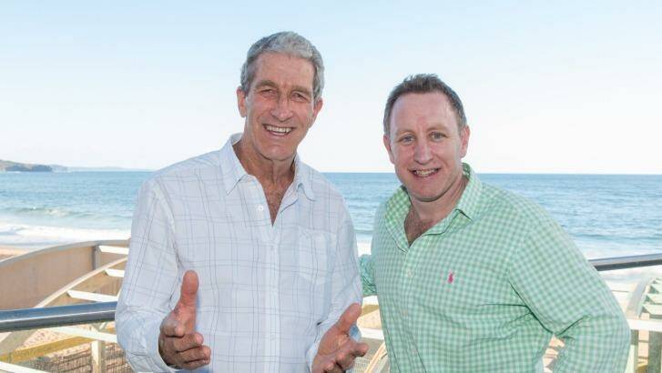 Flying visit: Nat Young and Alistair Flower at Collaroy.