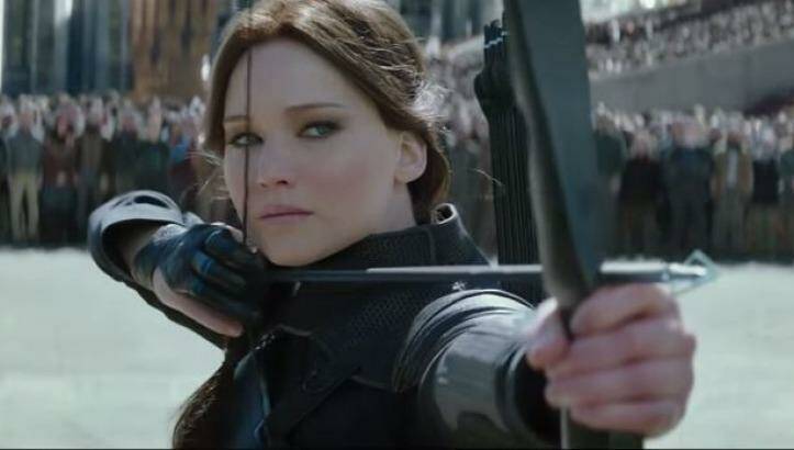 Katniss Everdeen (Jennifer Lawrence) in <i>The Hunger Games: Mockingjay - Part 2</i>. 