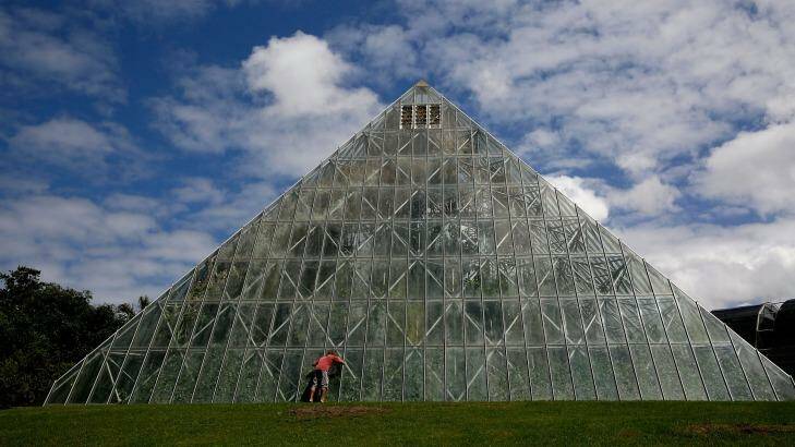 The iconic glass pyramid in Sydney's Royal Botanic Gardens is soon be dismantled.  Photo: Michele Mossop