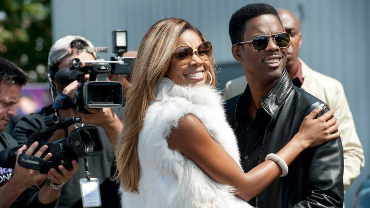 Gabrielle Union as Erica Long and Chris Rock as Andre Allen in Top Five. Photo: Ali Paige Goldstei