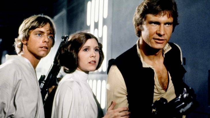 Luke Skywalker (Mark Hamill),  
Princess Leia (Carrie Fisher) and Han Solo (Harrison Ford) are set to return for The Force Awakens. Photo: Lucasfilm