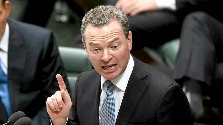 Education minister Christopher Pyne has received advice from leading education economist Bruce Chapman that the HECS budget measures are unfair to poor graduates. Photo: Alex Ellinghausen
