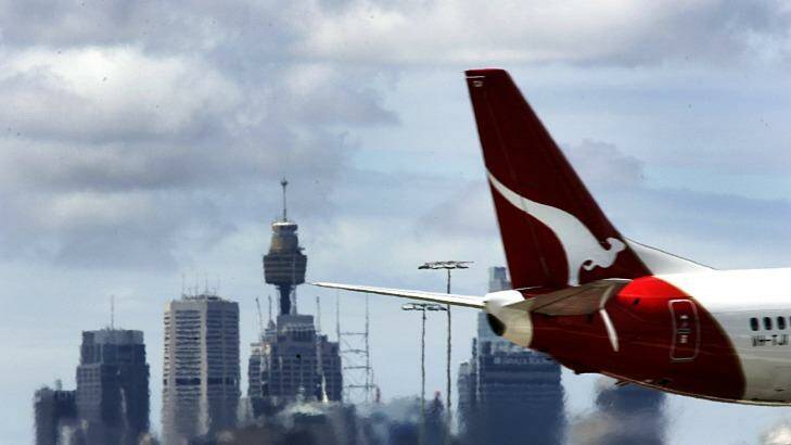 After posting a loss of  $646 million last year, Qantas has this year reported a pre-tax profit of $975 million. Photo: Rob Homer