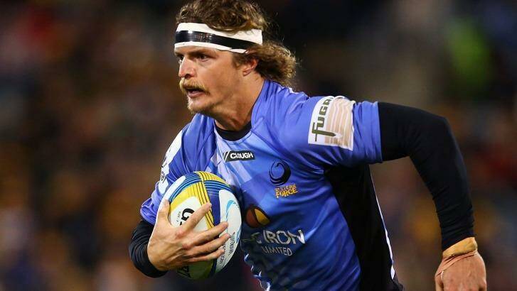 Badger boy ... Nick Cummins playing for the Western Force.