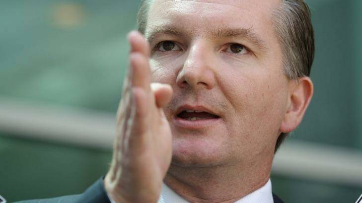 Opposition treasury spokesman Chris Bowen: “This is the deceitful, voodoo economics of Tony Abbott and Joe Hockey from before the election catching up with them,”  Photo: Alex Ellinghausen