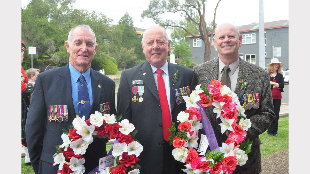 NOWRA: Col Poulton (North Nowra), Don Parkinson (Nowra) and Ted Reksmiss (North Nowra). Photo: The South Coast Register. 