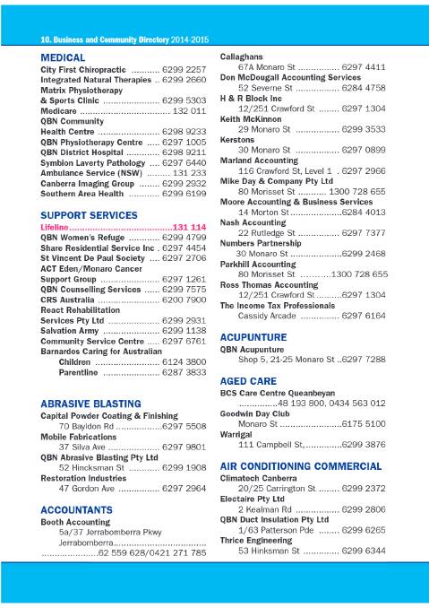 2014 Queanbeyan Business and Community Guide
