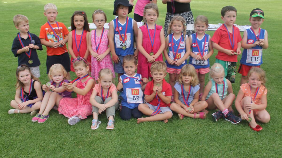 COOTAMUNDRA: The Tiny Tots division of Little Athletics were each given a medal at the presentation after a wonderful season.