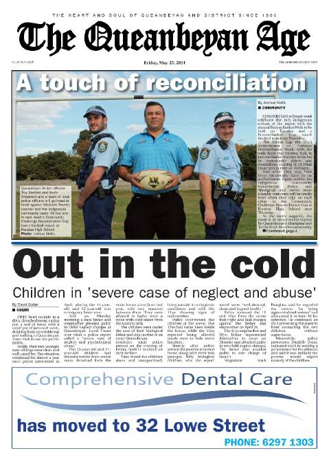 Queanbeyan Age front and back pages 2014 | January - June