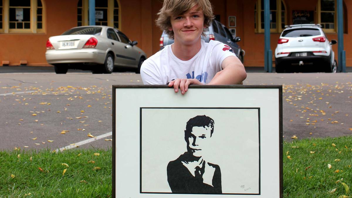 GOULBURN There's more than meets the eye with Mulwaree High School student Wren Brown. At just 13 years of age, he has secured a collaborative exhibition at the Goulburn Club to showcase his wideranging artistic pursuits. Photo Goulburn Post.
