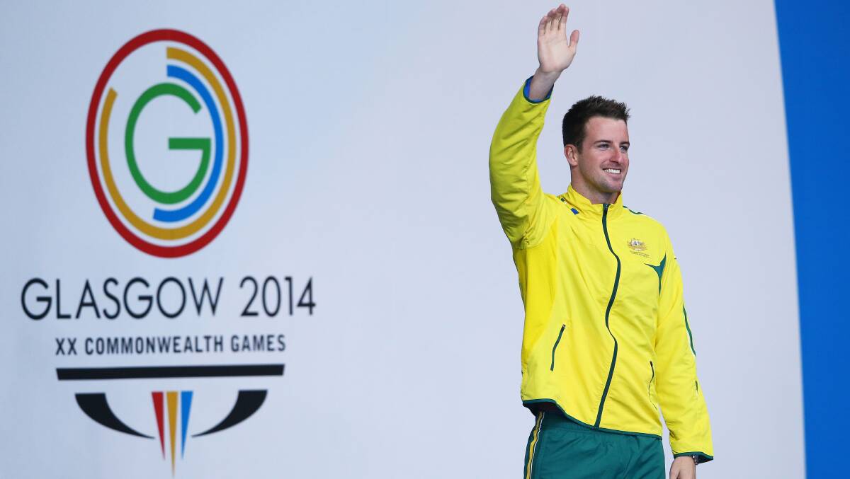 James Magnussen wins gold in the men's 100m freestyle. PICTURE: GETTY