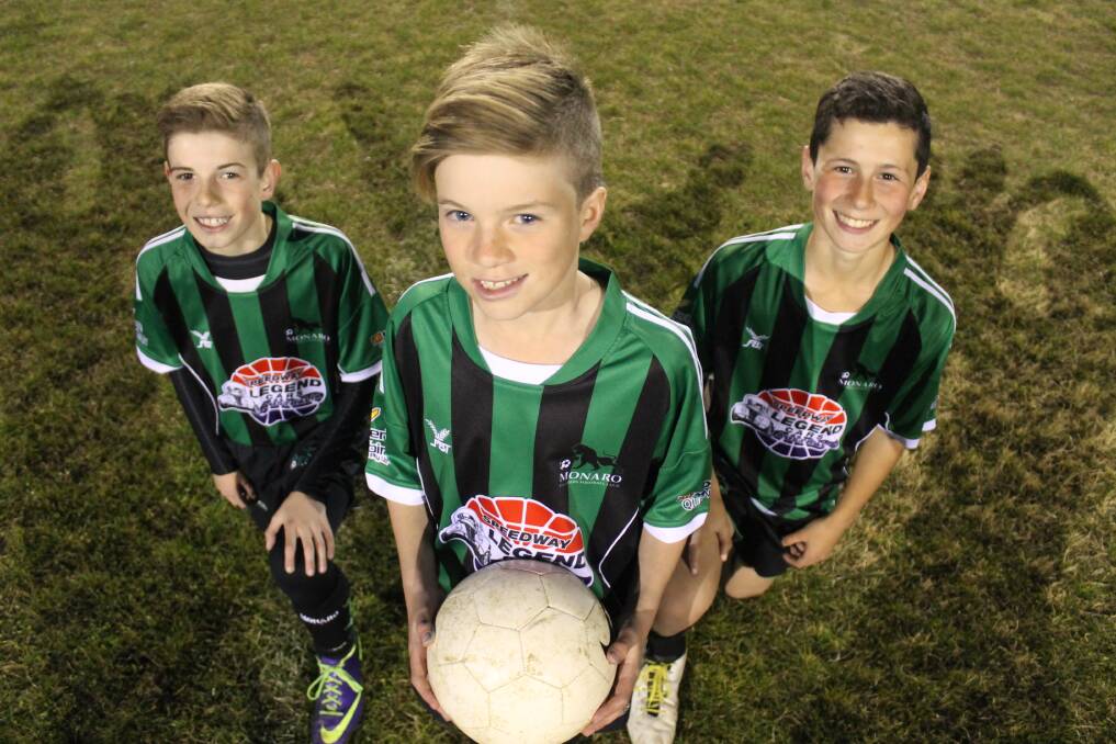 Monaro Panthers under 12s players Daniel Skazlic, Noah Vanderpol and James La Vella made their first trips to South Korea on Wednesday. 									  Photo: Joshua Matic.