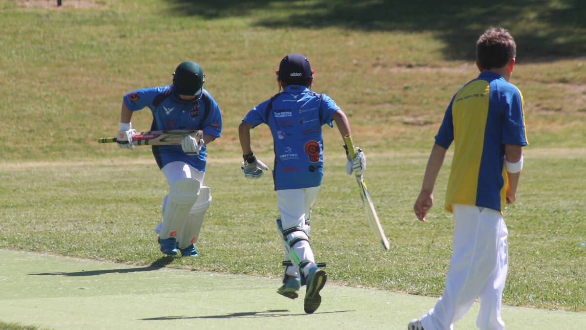 Pictures from the Cricket ACT juniors under 11s match between the Queanbeyan District Cricket Club and Norths at Jerrabomberra's Alan McGrath Oval.