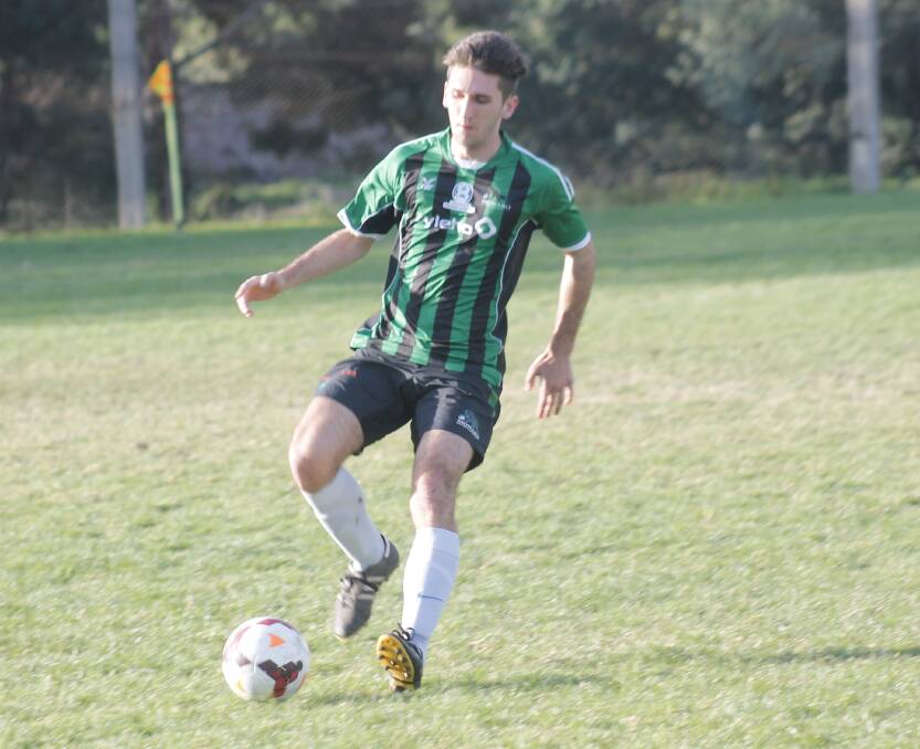 Monaro Panthers player Sam La Vella in action against Canberra City back in June. Photo: Joshua Matic.
