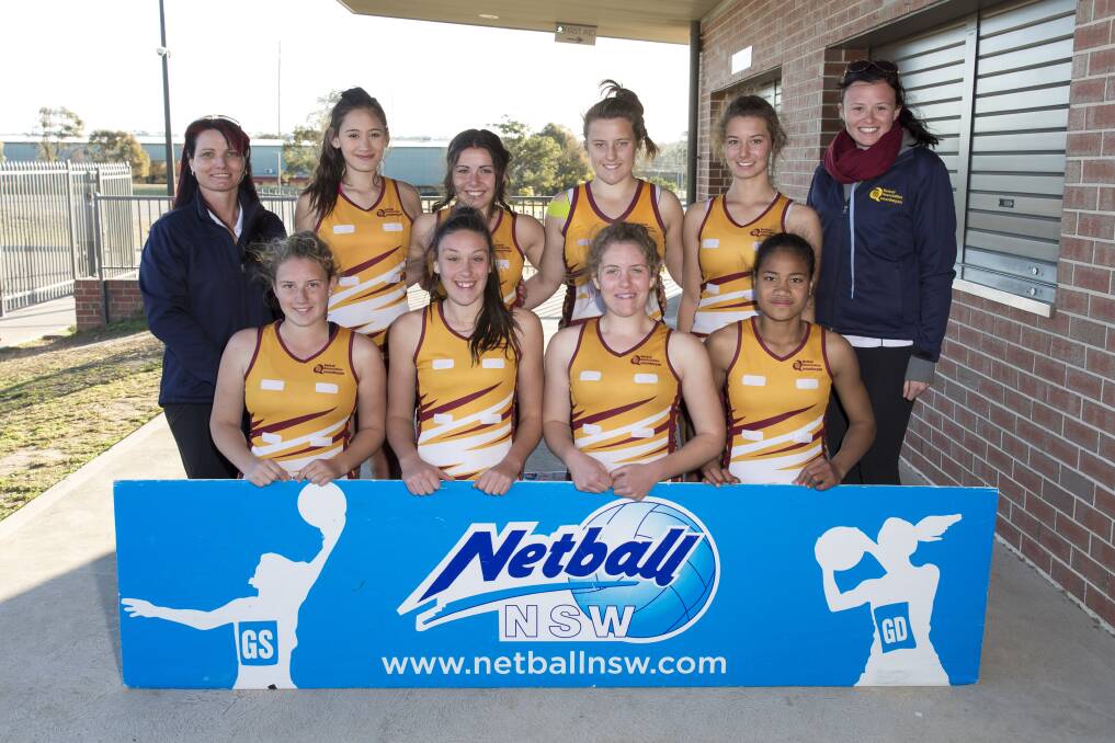 The NSW State Age champion Queanbeyan under 15s netball team. Photo: Phillip Wittke, SMP Images.
