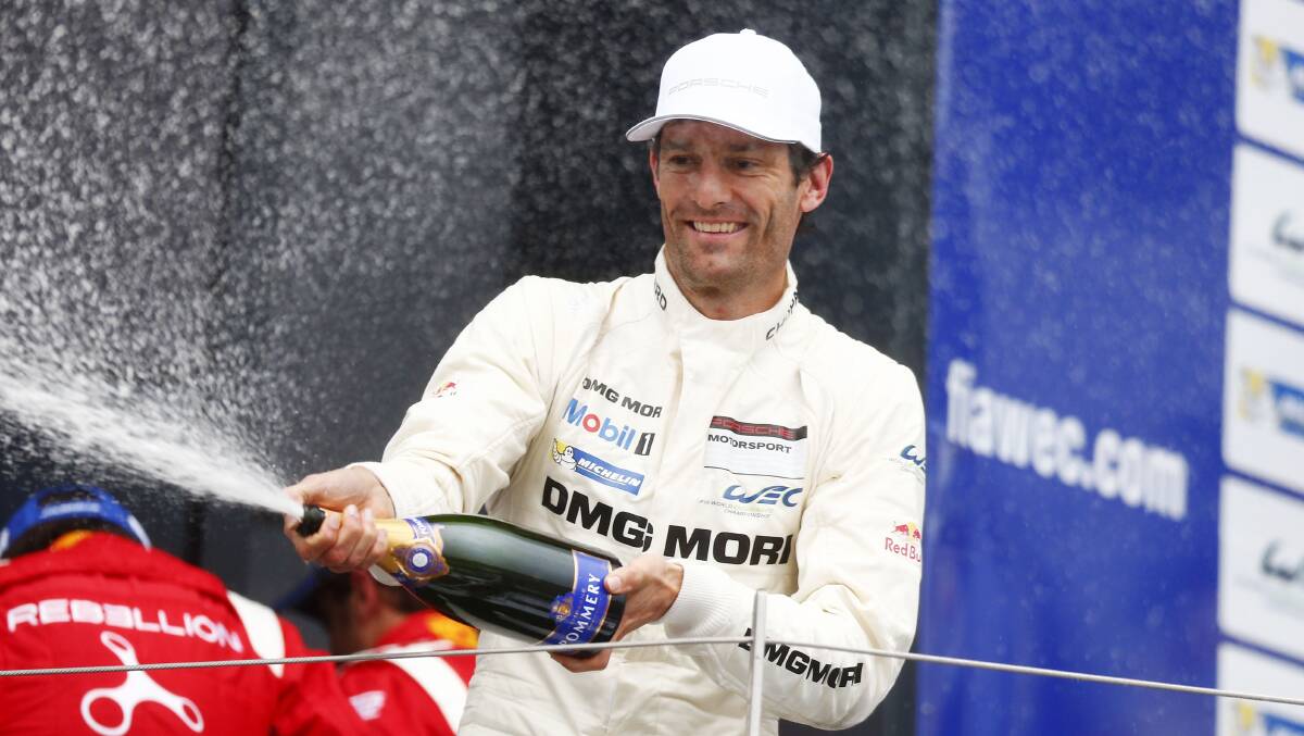 Queanbeyan's Mark Webber finished third in his debut World Endurance Championship race. Photo: Porsche.