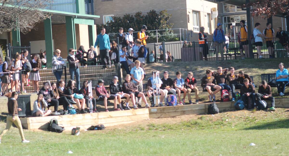 A healthy crowd of students gathered to watch the games on Thursday at Karabar high school.