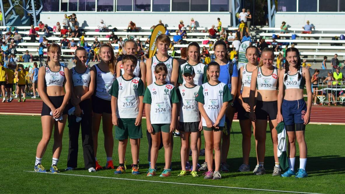 The Queanbeyan Little Athletics Centre competitors at the ACT state championships. Photo: supplied.