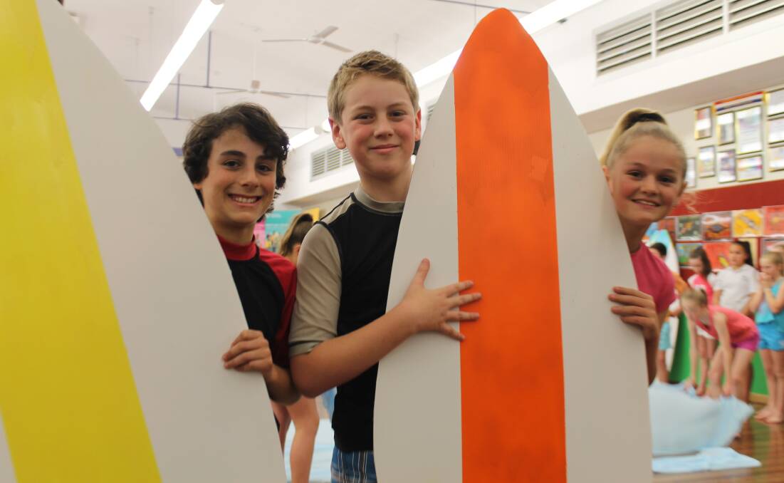 STUDENTS at Jerrabomberra Public School filled the school hall with colour and sound on Monday morning to rehearse their show "Rewind", which was performed at the Canberra Theatre last night and will play again tonight. Age reporter Joshua Matic took a camera along to capture the action.