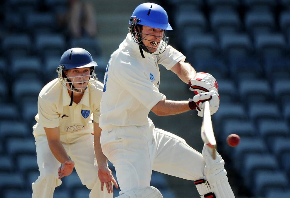 Queanbeyan District Cricket Club vice-captain Dean Solway bats for the ACT Comets last year. Photo: The Canberra Times.