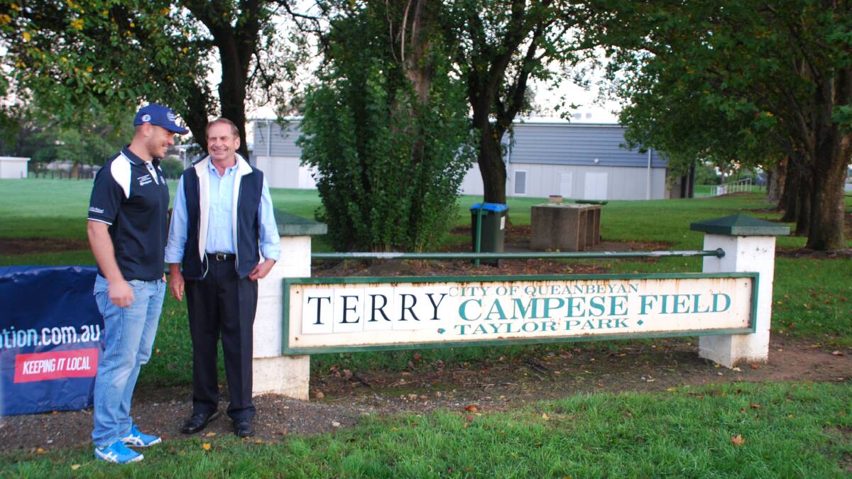 Terry Campese has officially been honoured as a better athlete than his uncle David. Photo: contributed.