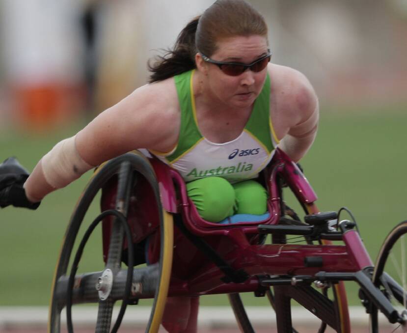 Queanbeyan wheelchair racer Angie Ballard won the gold medal in the Commonwealth Games para-sport 1500 metre wheel chair race.