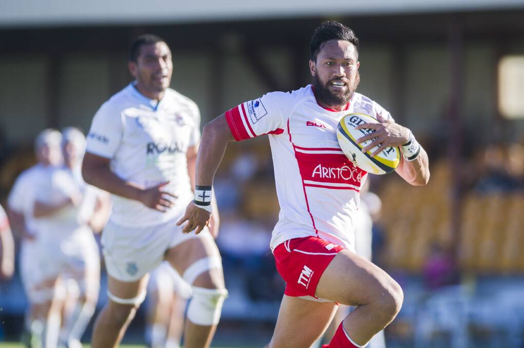 The Queanbeyan Whites are seeking change to the ACT Brumbies' decision to field the ACT region's National Rugby Championship team under the Tuggeranong name and colours. Photo: Rohan Thomson.