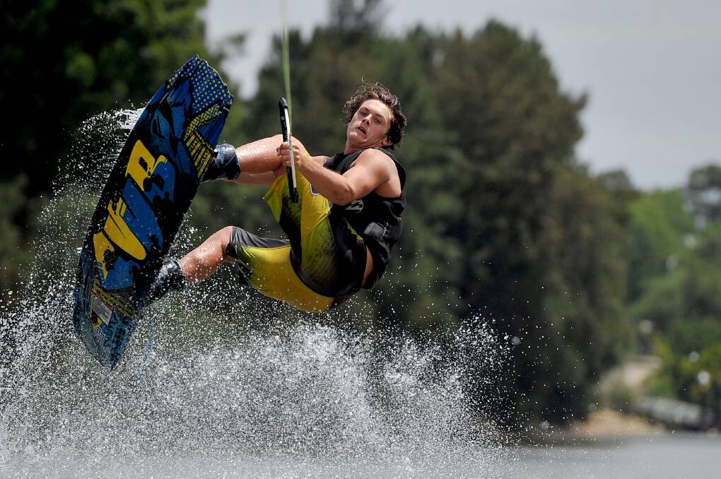 Queanbeyan wakeboarder Justin McMahon.