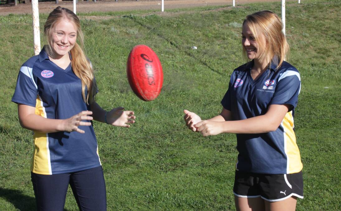 Tigerettes sisters 16-year old Kate and 18-year old Cassie Reid were instrumental in NSW/ACT's two wins in Canberra last week. Photo: Chris Clarke.