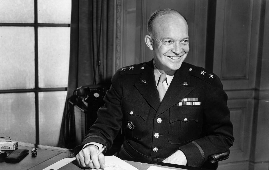 The 34th President of the United States Dwight D. Eisenhower. Getty images.