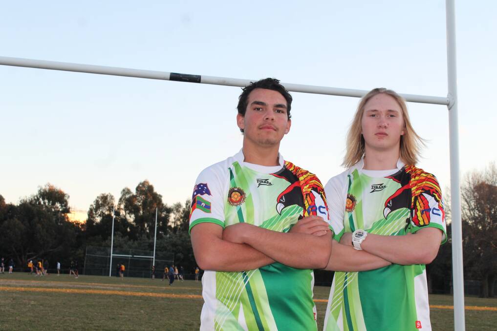Queanbeyan's Corey Williams and Travis Boyd represented the Ngambri nation in Dubbo last year. Photo: Steph Konatar.