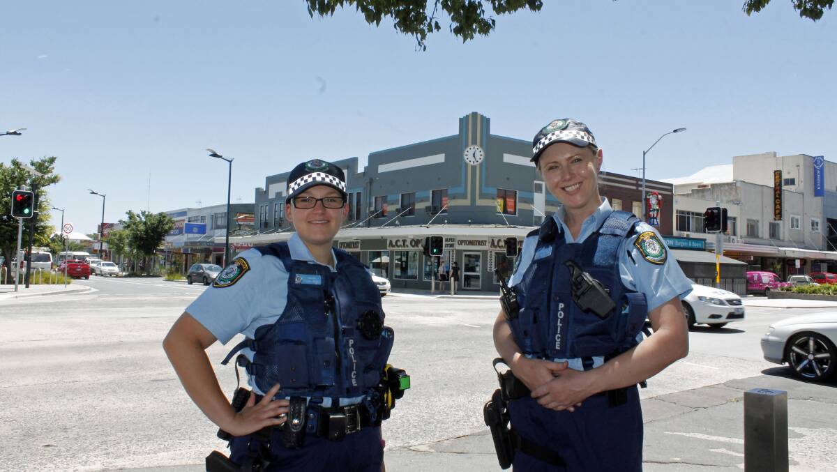 New probationary constables Tegan Mares and Tori Murray started work in Queanbeyan this week