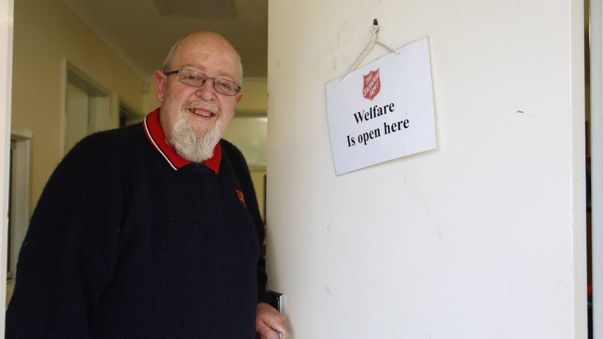 Queanbeyan Salvation Army Major Les Coulter expects demand on local welfare services will grow over the next few months. Photo: Kim Pham.