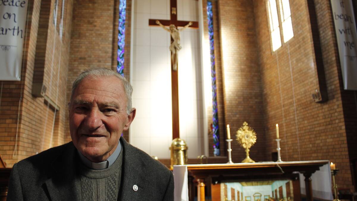 Queanbeyan's Bishop Pat Power has enjoyed being part of the priesthood for the past five decades. Photo: Kim Pham.