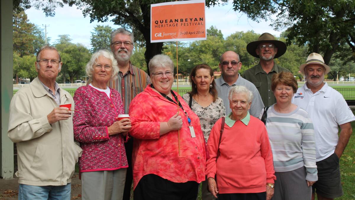 A group from the Queanbeyan Heritage Festival dropped by the Walk for Babies.