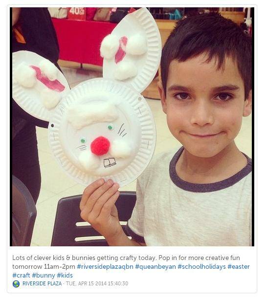 Easter is in the air in Queanbeyan this week. Photo: Instagram / Riverside Plaza.