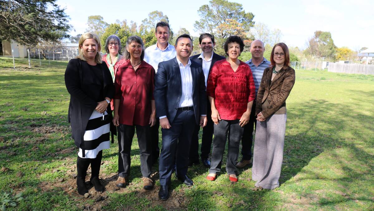Bronnie Taylor MLC, John Barilaro MP & Abbeyfield House committee members at the Bungendore site on Thursday. Photo: Supplied.