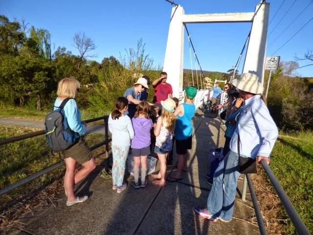 The Playtpus Walk is always popular with locals attracting 30 - 50 people each time.  Photo: Martin Butterfield.