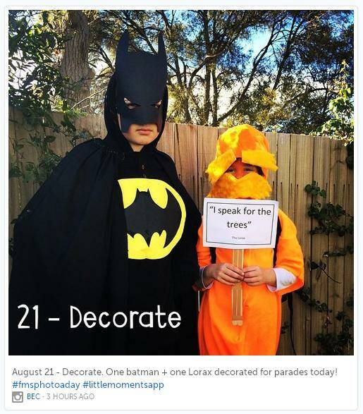It's the week for costumes, as youngsters dress up for Children's Book Week. Photo: Instagram / biclove.