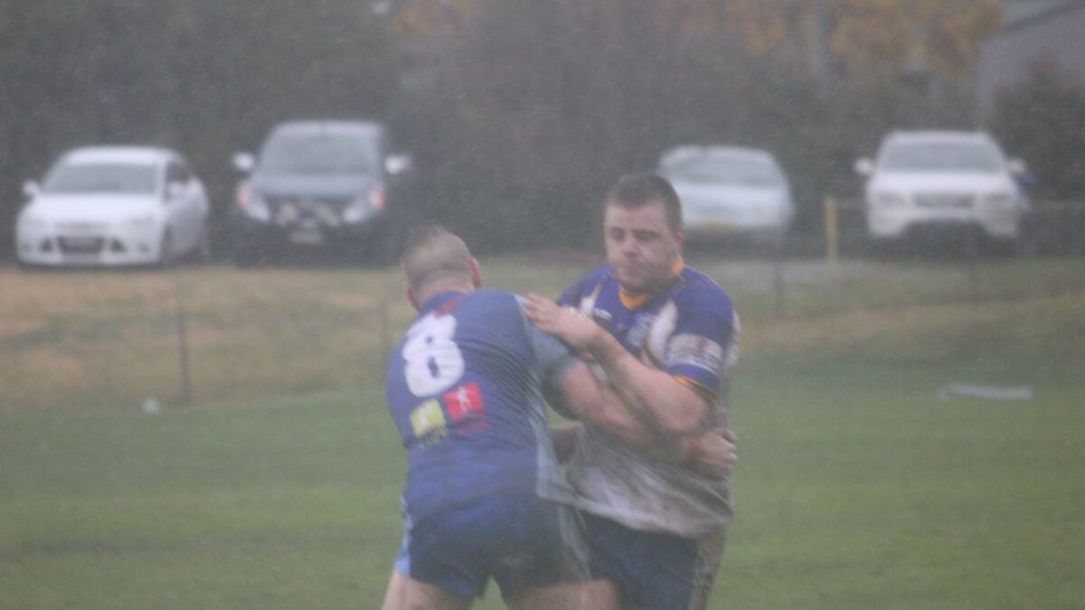 Goulburn Workers Bulldogs vs West Belconnen Warriors at the Workers Arena August 17.
The Bulldogs won the elimination final 16-10 in wet and muddy conditions | Photos: CHRIS CLARKE